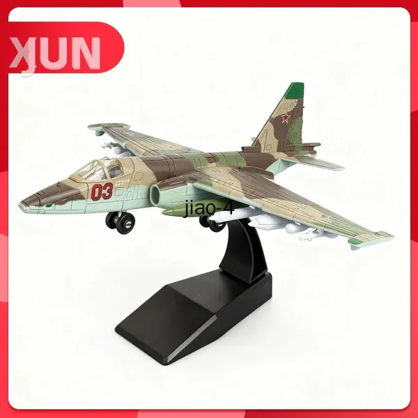 Top Toy 1/72 20см Модель самолета с шасси , Sukhoi Su-25 Attack Aircraft Frogfoot коллекционные с демонстрационным стендом