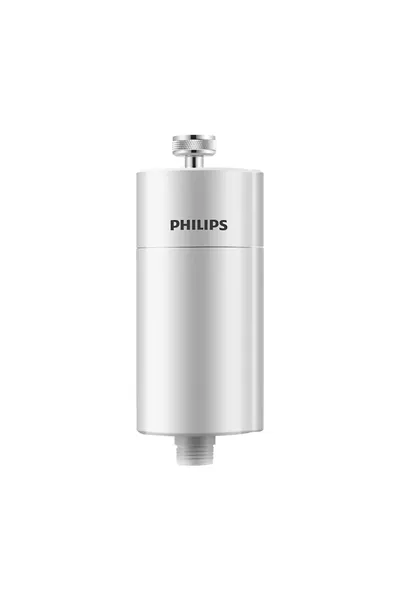 Philips AWP1775WH фильтр для душа цвета слоновой кости, в комплекте с картриджем AWP175. Эффективное удаление хлора и ржавчины, защита кожи и волос, высокая пропускная способность для комфор