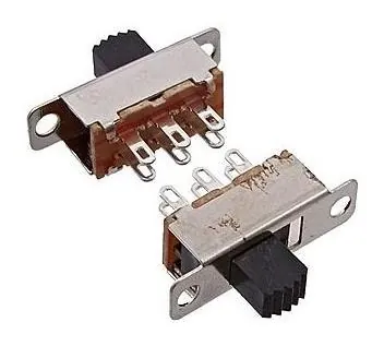 1 шт Переключатель KBB40-2P2W on-on флажковый движковый