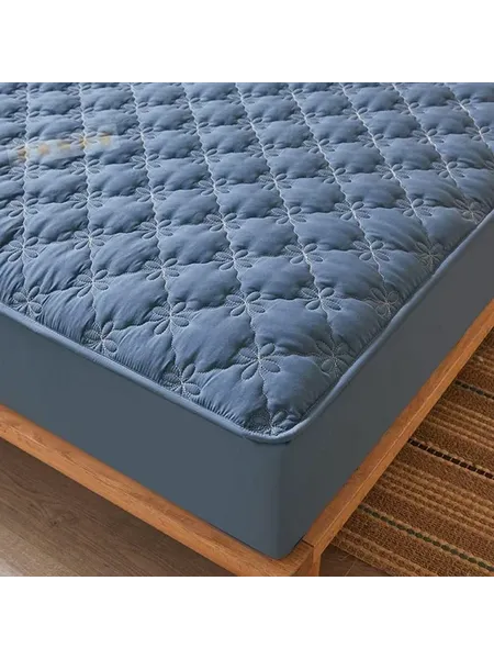 Наматрасник защитный 140x200х28см темно-синий