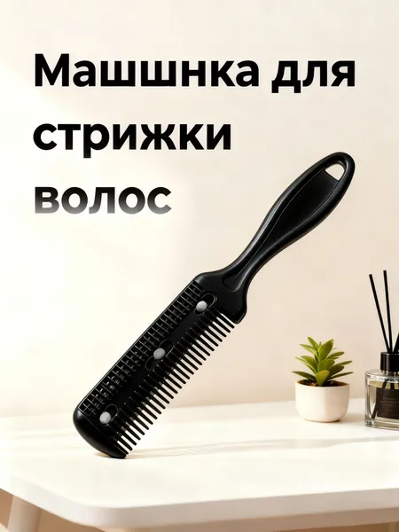 Профессиональные ножницы для челки, Расческа филировочная с лезвиями