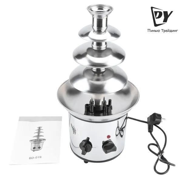Фонтан для шоколада, 4 яруса, 220V