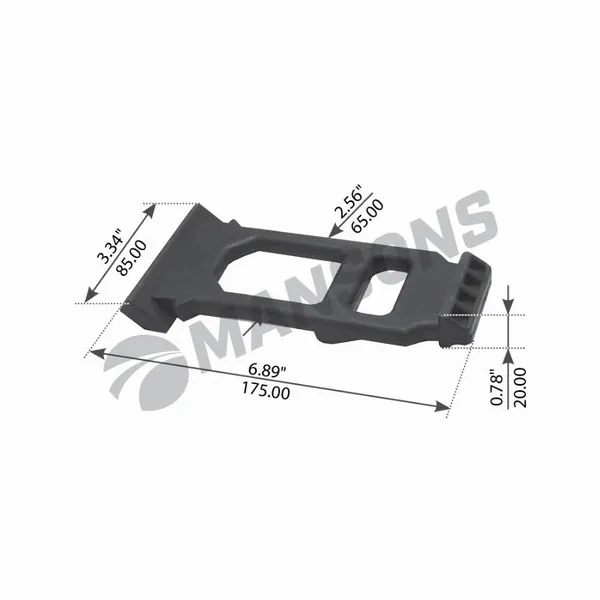 Держатель брызговика Renault Premium, Kerax, Magnum, Volvo FH, FM, FMX, NH, FL, FE (Mansons)