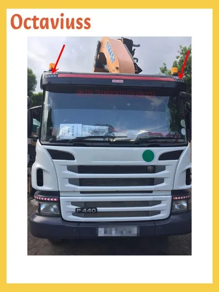 24V белые светодиодные фонари совместим с Truck Top Sun Visor Signal Light Corner Lights Spare Parts 1798980 1910437
