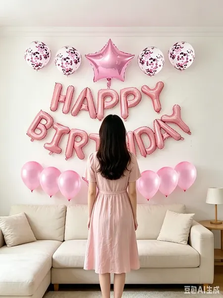 Шарики воздушные фотозона на день рождения Happy Birthday