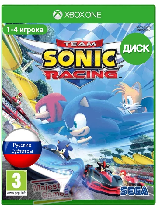 Игра Team Sonic Racing, Xbox One, Series X Диск