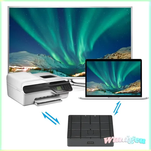Конвертер USB 2 в 1 для принтера, многофункциональный, для офисного использования