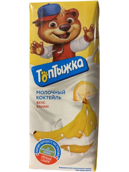 5 штук: Коктейль молочный Банан Топтыжка 0.2 л