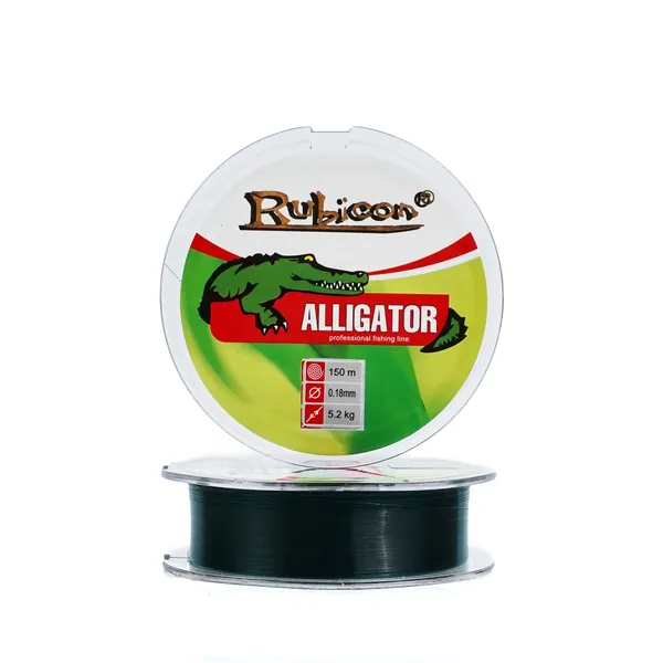 Монофильная леска для рыбалки RUBICON Alligator 150 м 0,30 мm (dark green)