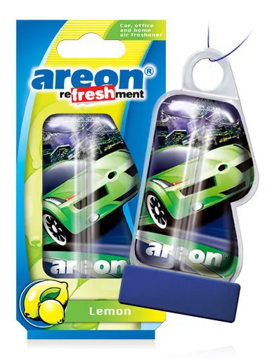 Ароматизатор автомобильный AREON REFRESHMENT LIQUID 8,5ml (Lemon/Лимон)