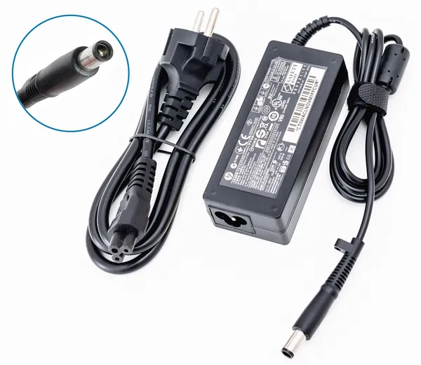 Блок питания для ноутбука HP 18.5V 3.5A 65W (штекер 7.4х5.0) для Pavilion G6 DV6 2000 DM1, EliteBook 840 G3 2570p 2740p 2760p 9470m, ProBook 650 640 470, Compaq CQ56 CQ57, CQ60 CQ61, HP 255 635