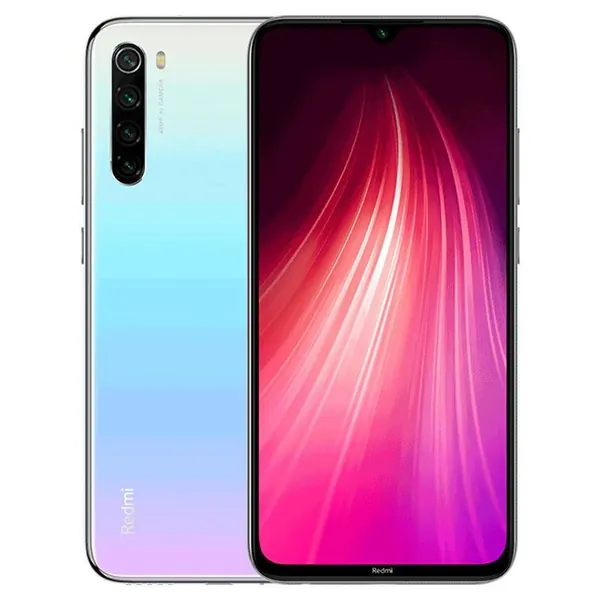 Redmi Смартфон Xiaomi Redmi Note 8 глобальная прошивка смартфон 6гб 128гб подарок чехол и плёнка оригинальный Android телефон 4000mAh аккумулятор Двойная камера. 6/128 ГБ, Nano-SIM, белый