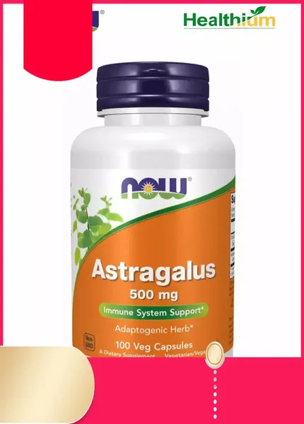 Astragalus 500мг 100 капсул Нау Астрагал (экстракт), антиоксидант, для иммунитета взрослым, для печени, успокоительное для взрослых, антистресс Корень Астрагала 500 мг перепончатый