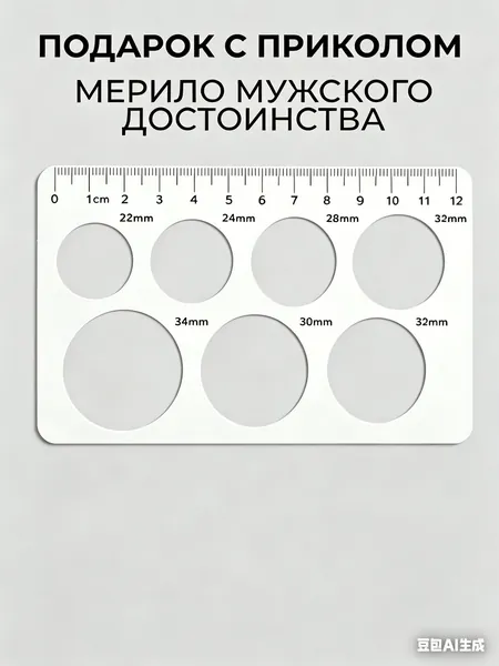 подарок на 23 февраля мужчине / Мерило мужского достоинства/ приколы