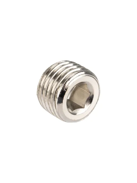 Заглушка латунная под шестигранник 1/4"M, Пневмозаглушка