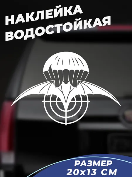 Наклейка военная разведка на авто 20х13 см