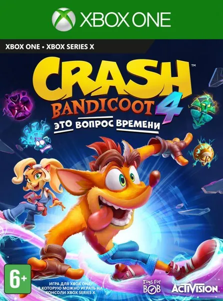 Игра Crash Bandicoot 4 Это Вопрос Времени (Its About Time) Xbox One, Series X Русская Версия Диск на Xbox