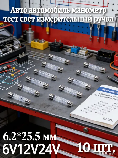 10 шт.6V 12V 24V ,6.2*25.5 мм Автомобильный тестер напряжения,электрическая измерительная ручка,индукционная лампа,Модель 85015/85016/85017 Ручка-детектор автомобильного электричества