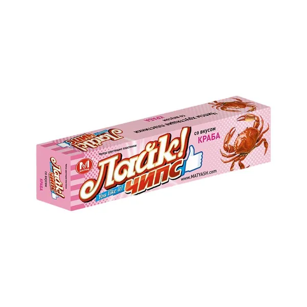 Матяш Чипсы, лайк чипс, краб, 40 г