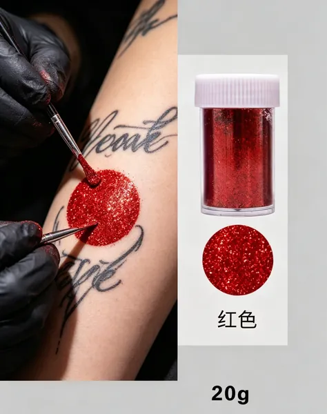 Яркий синий глиттер для тату наклеек и боди-арта