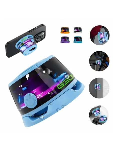 Портативная магнитная колонка Bluetooth G300, мини беспроводная акустика IPX7 водонепроницаемая с RGB подсветкой для велосипеда, пляжа, пикника, кухни, кемпинга, USB зарядка, стерео бас