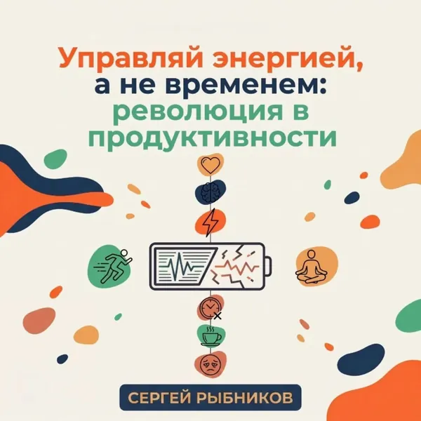 Управляй энергией, а не временем: революция в продуктивности | Рыбников Сергей | Электронная аудиокнига