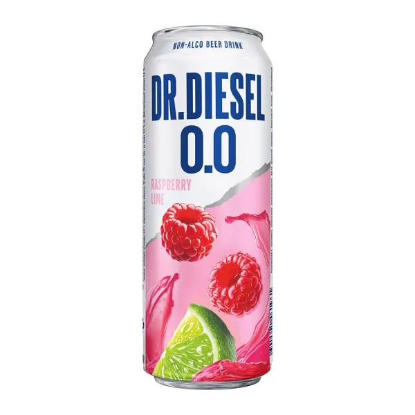 Пивной напиток Малина-лайм безалкогольный Doctor Diesel 430мл