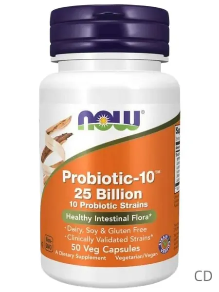 NOW Probiotic-10 Пробиотик-10 25 млрд КОЕ 50 капсул