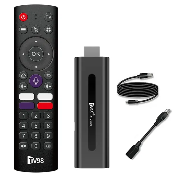 Телевизионная приставка TV98 ATV с Android 14, 2 ГБ ОЗУ и 16 ГБ ПЗУ, поддержка 6K, Wi-Fi 2.4/5 ГГц, Bluetooth 5.0