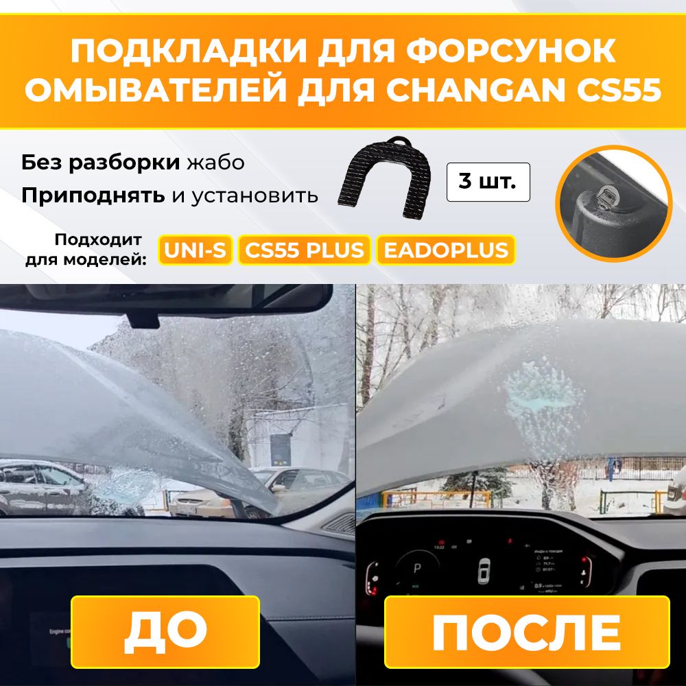 Подкладки для форсунок омывателей для Changan cs55 Plus