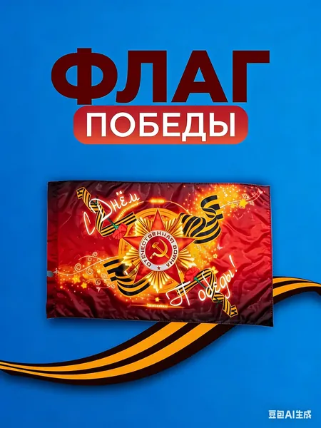 Баннер и фоновое полотно военной тематики с символикой ZOV, посвященное Дню Победы 9 мая и поддержке СВО, патриотический декор для дома, улицы и мероприятий, выразительный и значимый дизайн.