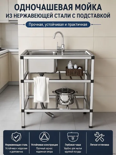 Садовая кухня,75х45х77см