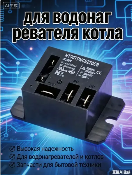 Реле NT90TPNCE220CB для водонагревателя котла 220в 40А