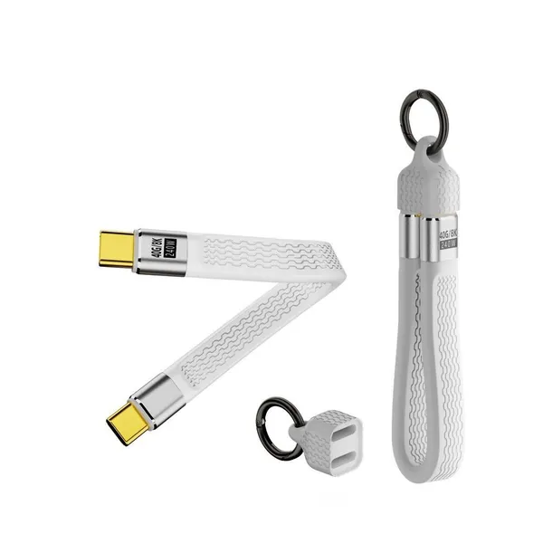 Кабель USB Type-C для MacBook, iPhone 15 Pro Max, Samsung Galaxy S24 Ultra, iPad Air 6/Pro 13" 2024 - braided кабель с поддержкой зарядки до 240W и передачи данных со скоростью 40Gbps