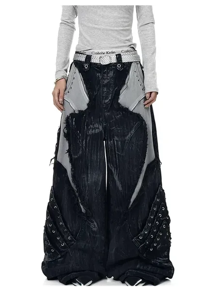Черные джинсы Y2K