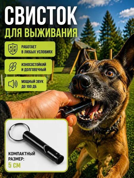 Свисток высокочастотный громкий 100 дб