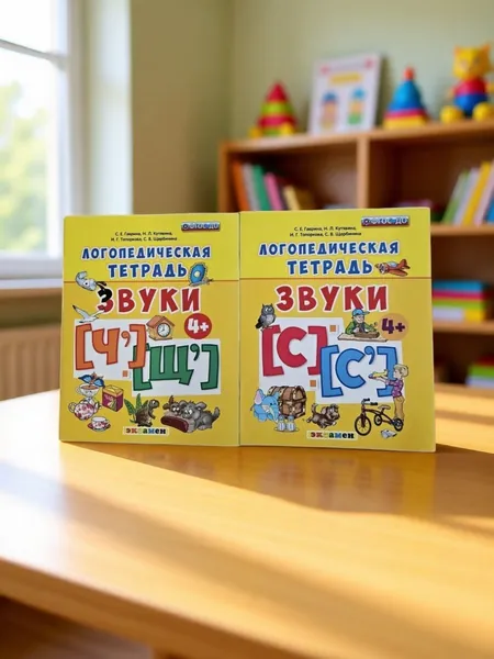 Комплект логопедических тетрадей. Звуки Ч' , Щ' . Звуки С и С' . Для детей 4+ ФГОС ДО (Мягк.обл) | Гаврина Светлана, Топоркова Ирина