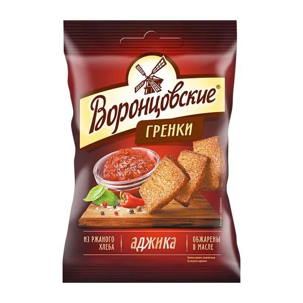 Сухарики-гренки Воронцовские Аджика 60г