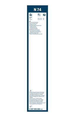 Щетка стеклоочистителя 700мм с форсунками MAN, MB, Neoplan, VW (Bosch)
