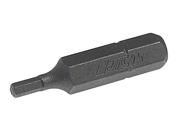 Бита шестигранная 2,5мм, вставка 1/4"DR HEX H2.5x30мм, JTC-11530025