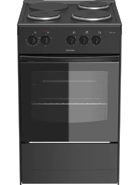 DARINA Плита электрическая S EM 331 404 At с духовкой, 50 см, 5500 Вт, 3 конфорки, антрацит