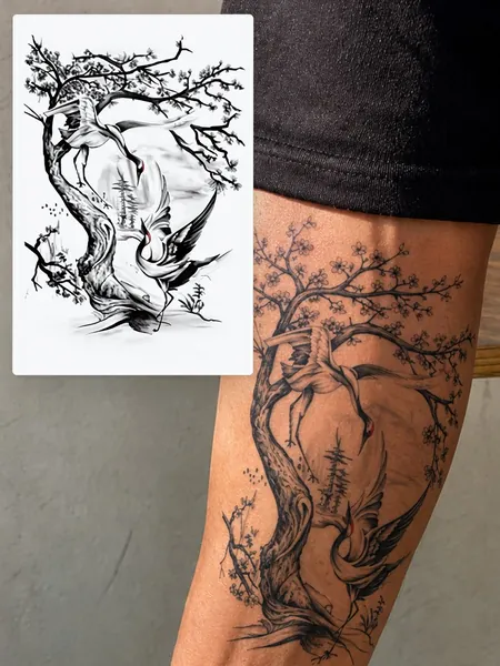 Tattoo'шки Временная тату "Древо жизни" 12*19см
