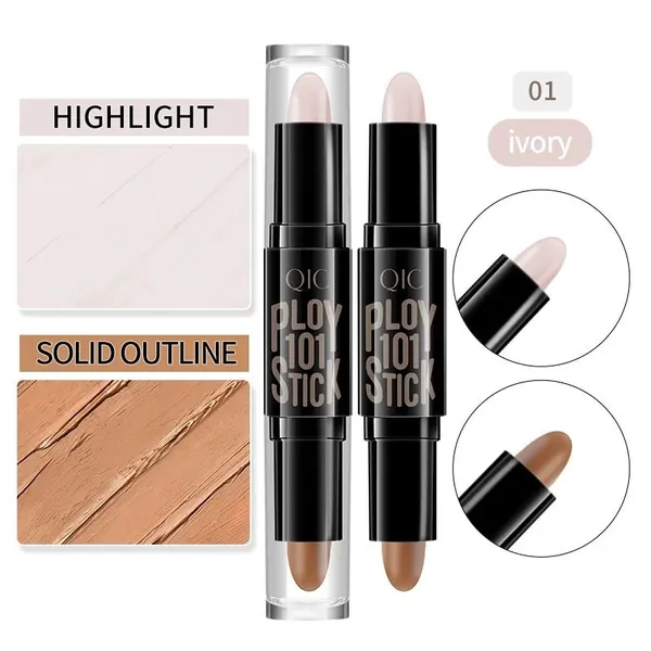 Brighten with Concealer Водостойкий консилер для лица и глаз ТОН 01 (2.7 ГР), жидкий корректор хайлайтер для кожи от покраснений и синяков, тональная основа под макияж / Корейская косметика