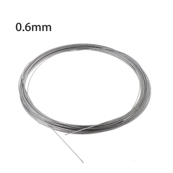 Нержавеющий стальной трос 304, 10 м, 0.6mm
