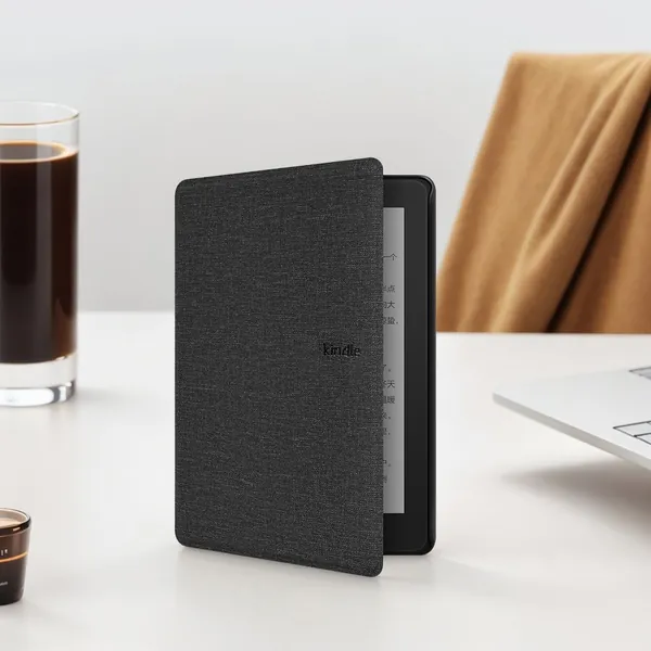 Чехол для Kindle Paperwhite 12-го поколения 2024 года и Colorsoft Signature Edition, чёрный, с функцией автоматического пробуждения