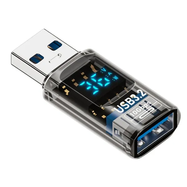 U6USB 3.2 Digital Display Adapter USB Для Ввода C OTG Передачи Данных Smart Chip Meter (USB F To M)
