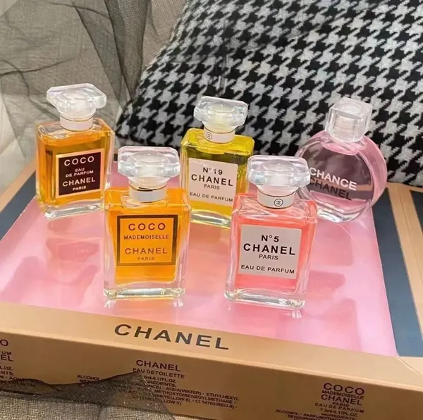 Мини-парфюмерный набор Chanel, 5 в 1, женская парфюмерия, Подарочный набор