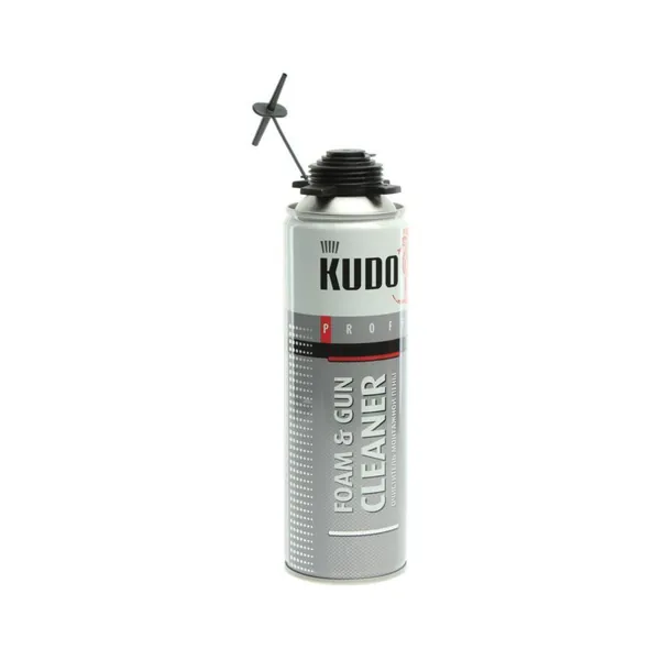 Очиститель пены монтажной 650мл foam&gun cleaner kudo