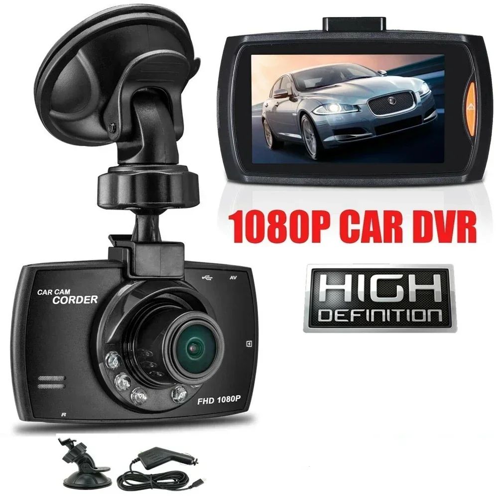 Автомобильный видеорегистратор Full HD 1080P с ночным видением широкоугольная камера 140 для авто и мотоциклов (циклическая запись, компактный дизайн)
