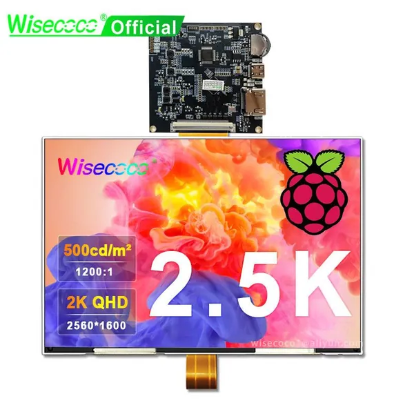 Wisecoco 8.9" Монитор 8.9”2K ЖК-экран 2560x1600 IPS дисплей для Raspberry Pi модуль 500 нит монитор контроля доступа MIPI драйвер платы ( TFTMD089030), IPS, 2560x1600 WQXGA, 60 Гц, хаки
